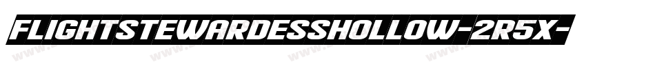 FlightStewardessHollow-2R5X字体转换
