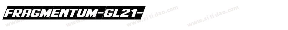Fragmentum-gl21字体转换