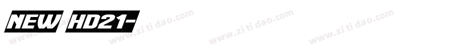 New_HD21字体转换