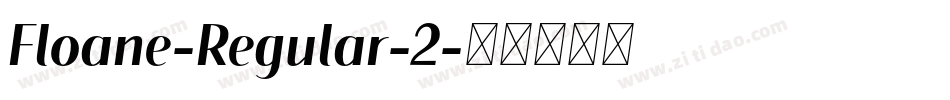 Floane-Regular-2字体转换