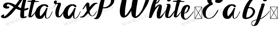 AtaraxPWhite-Ea6j字体转换