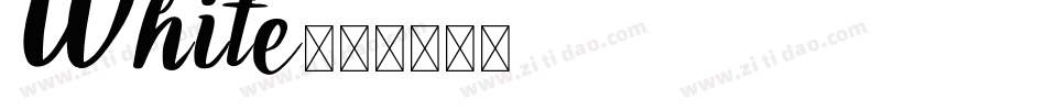 White字体转换