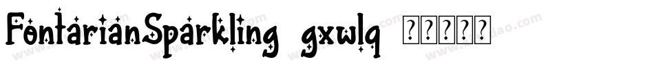 FontarianSparkling-gxwlq字体转换