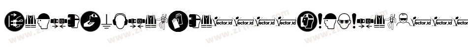 FontsVectorIso7010Mandatory字体转换