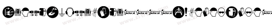 FontsVectorIso7010WarningSign字体转换