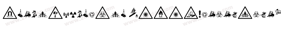 FontsVectorIso7010WarningSign字体转换