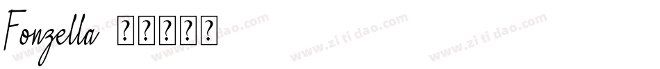 Fonzella字体转换