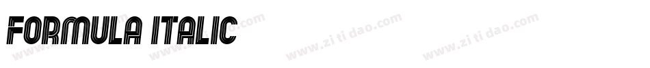 Formula-Italic字体转换
