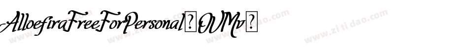 AlloefiraFreeForPersonal-OVMv6字体转换 AlloefiraFreeForPersonal-OVMv6字体转换