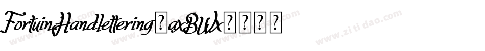 FortuinHandlettering-axBWx字体转换 FortuinHandlettering-axBWx字体转换