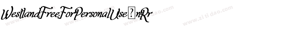 WestlandFreeForPersonalUse-nRrKR字体转换