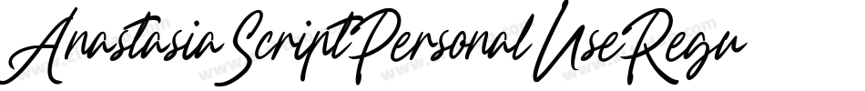 AnastasiaScriptPersonalUseRegular-KDVA字体转换