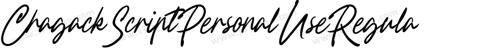 ChagackScriptPersonalUseRegular-oWBx字体转换