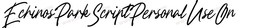 EchinosParkScriptPersonalUseOnly-mpM9字体转换 EchinosParkScriptPersonalUseOnly-mpM9字体转换
