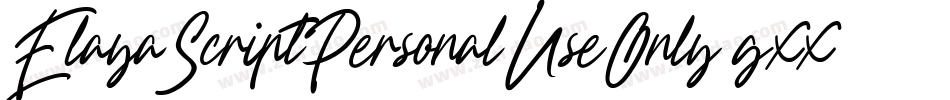 ElayaScriptPersonalUseOnly-gxxR3字体转换 ElayaScriptPersonalUseOnly-gxxR3字体转换