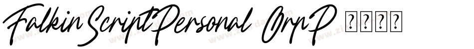 FalkinScriptPersonal-OrpP字体转换