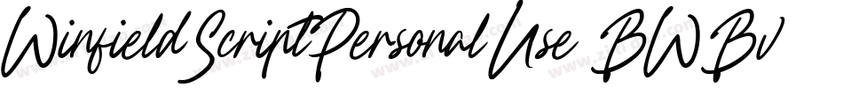 WinfieldScriptPersonalUse-BWBv5字体转换
