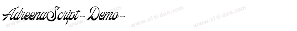 AdreenaScript-Demo字体转换