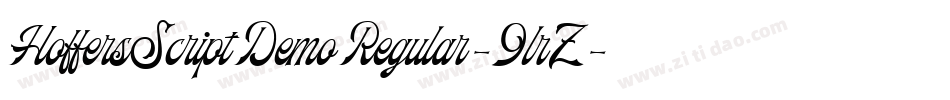 HoffersScriptDemoRegular-9lrZ字体转换 HoffersScriptDemoRegular-9lrZ字体转换