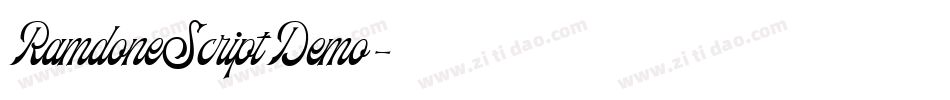 RamdoneScriptDemo字体转换