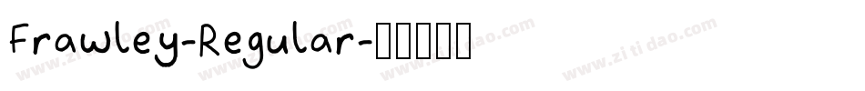 Frawley-Regular字体转换