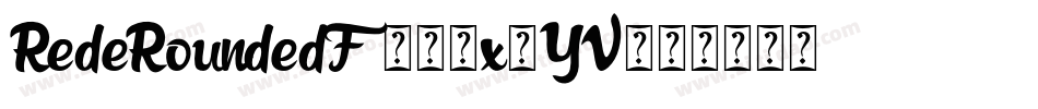 RedeRoundedF99-x5YV字体转换