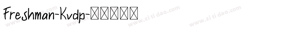 Freshman-Kvdp字体转换