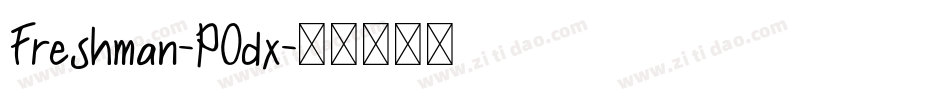 Freshman-POdx字体转换