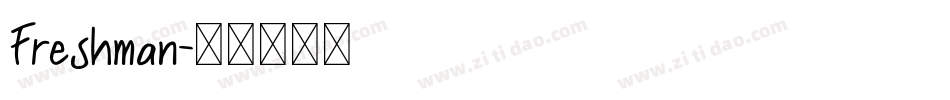 Freshman字体转换