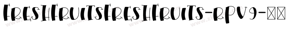 FreshFruitsFreshFruits-rPV9字体转换