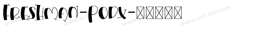 Freshman-POdx字体转换