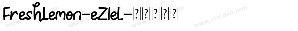 FreshLemon-eZ1el字体转换