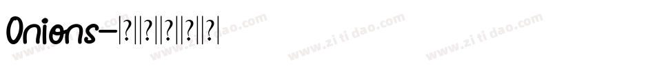 Onions字体转换