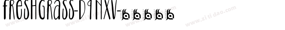 FreshGrass-d9nxV字体转换