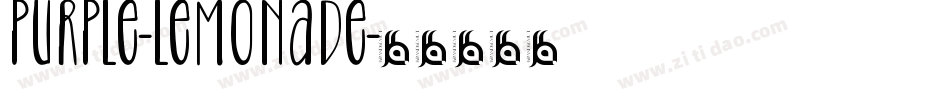 Purple-Lemonade字体转换