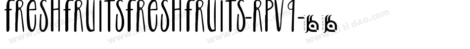 FreshFruitsFreshFruits-rPV9字体转换