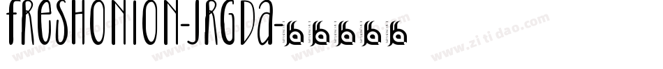 FreshOnion-JRGda字体转换