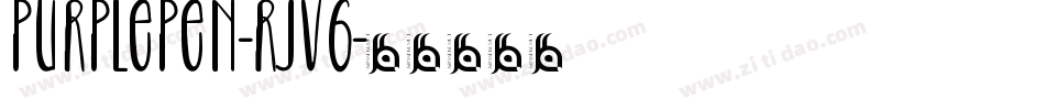 PurplePen-Rjv6字体转换