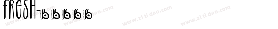 fresh字体转换