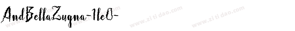 AndBellaZugna-1le0字体转换