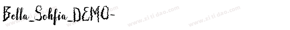 Bella_Sohfia_DEMO字体转换