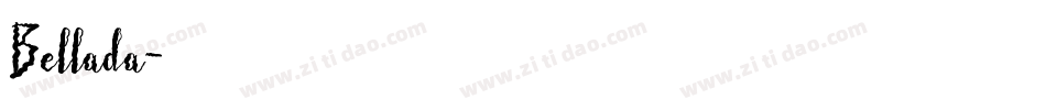 Bellada字体转换