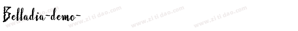 Belladia-demo字体转换