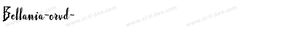 Bellania-orvd字体转换