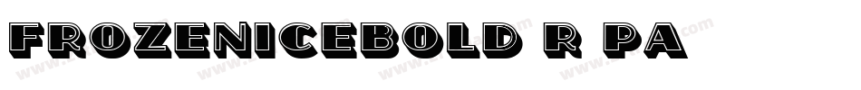 FrozenIceBold-r9PA字体转换