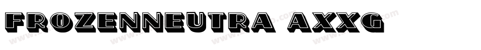 FrozenNeutra-AXXg字体转换