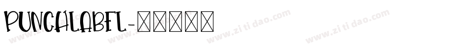 Punchlabel字体转换