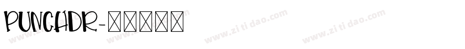 punchdr字体转换