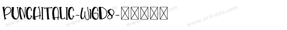 PunchItalic-w1Gd8字体转换