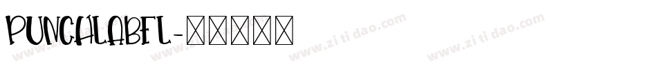 Punchlabel字体转换